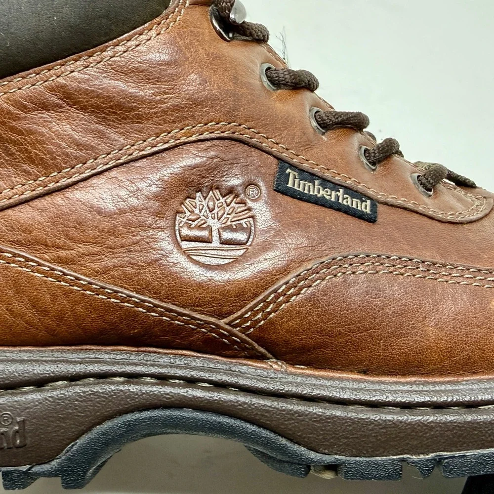 Timberland Trek Travel Mens Brown Leather Hiking Boots 74106 Men's Size 10M